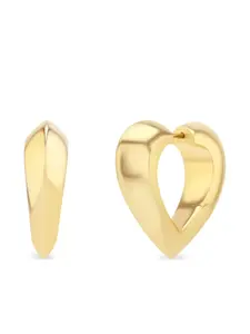 Серьги-хагги Heart Huggie из желтого золота Lizzie Mandler Fine Jewelry, золотистый