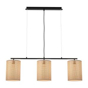 Подвесной светильник Loistaa Le Tech I, бумага/утюг - 3 пламени