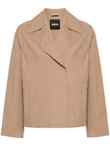 BOSS куртка с логотипом, коричневый