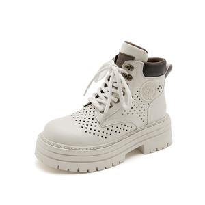 PLO CART Мартин Бутс женские белые белые увеличивающие рост, цвет White Height Increasing