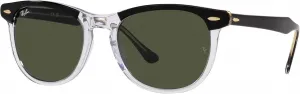 Солнцезащитные очки Ray-Ban RB2398 Eagleeye Square, Black on Transparent/Green