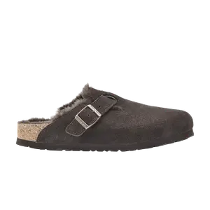 Кроссовки Birkenstock Boston Shearling Suede Mocha, коричневый