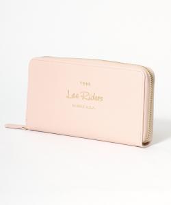 Длинный женский кошелек Lee с круглой застежкой-молнией, из искусственной кожи, с металлическим логотипом и отделкой из искусственной кожи.