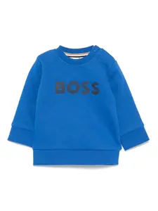 Толстовка с логотипом BOSS Kidswear, синий