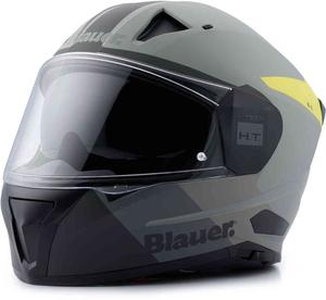 Нака NF01B Шлем Blauer, серый матовый/желтый