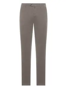 Хлопковые брюки с нашивкой-логотипом Kiton, серый