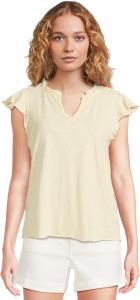 Топ Mod-o-doc Sleeveless Ruffle Top, цвет Sweet Cream