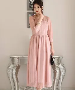 Платье с отделкой в виде листьев идеально подходит для свадеб, вечеринок, торжественных мероприятий и встреч выпускников Pourvous, цвет Pink