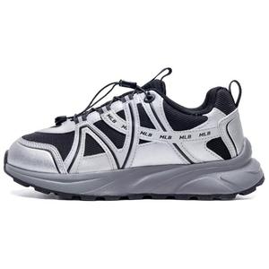 Низкие кроссовки Big Ball Chunky с защитой от скольжения, износостойкие, унисекс, черно-серые MLB, Black Gray