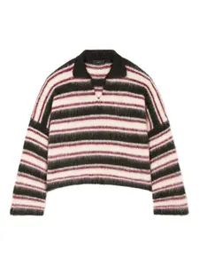 Свитер Grunge в полоску Alanui, серый