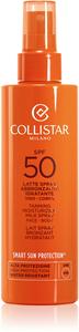 Увлажняющий молочко-спрей для загара, солнцезащитный лосьон для улучшения загара Collistar, 200 мл