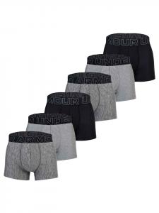 Under Armour Боксерские шорты, комплект из 6 штук, серо-черного цвета