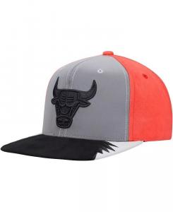 Мужская серо-красная кепка Snapback Chicago Bulls Day 5 Mitchell & Ness