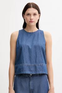 Хлопковая блузка United Colors Of Benetton, синий