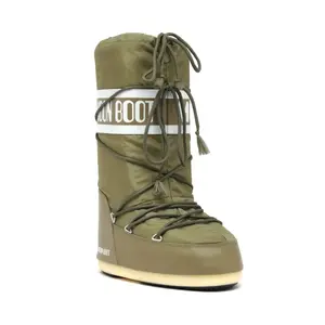 Зимние ботинки Moon Boot Ocieplane высокие на платформе, зеленый