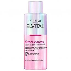 Маска для волос elvital glycolic gloss 5 minuten haar-laminierung Loreal Paris, объем 200 мл