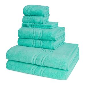 Набор полотенец TERRY SET Кашемировое ощущение 8 предметов Ross, бирюзовый