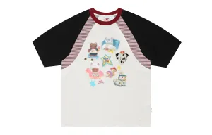 Футболка Unisex F426, бело-розовая