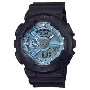 CASIO Часы Men Liquid Crystal/Analog Dual Display Series Blue Watch GA-110CD-1A2, Blue Dial