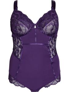 Боди Devoted by Zizzi Nina, темно-фиолетовый