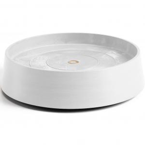 Подставка для горшков с колесиками Oslo 35 белого цвета для использования внутри и снаружи: морозостойкая, ударопрочная и светостойкая Ecopots, белый