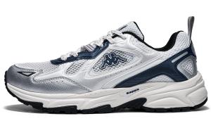 Kappa Антискользящие износостойкие низкие массивные кроссовки унисекс сине-белые серебристые с цветочным принтом в бирюзовых тонах, цвет Floral Teal