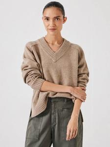 Джемпер из чистой шерсти мериноса erica HUSH, светло-бежевый