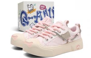 Q AND Противоскользящие Амортизирующие Износостойкие Кроссовки для скейтбординга Низкие Унисекс Q-AND, Сумеречный Малиновый