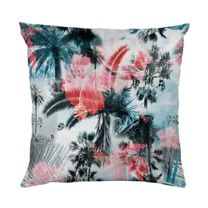 Декоративная подушка queence Пальмы с двусторонним принтом, размер подушки 40x40 см, с застежкой-молнией Queence, Bedruckt