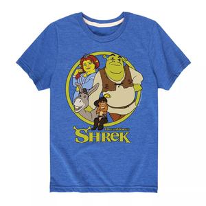 Универсальная футболка с рисунком группы Шрек для мальчиков 8–20 лет Licensed Character, синий