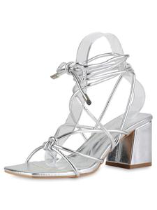Сандалии на плоской подошве VAN HILL Riemchensandaletten Ella, серебряный