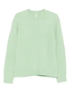 Вязаный свитер с круглым вырезом Sunflower, зеленый