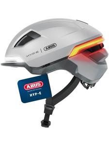 ABUS Велосипедный шлем HYP-E серебристого цвета с блестками