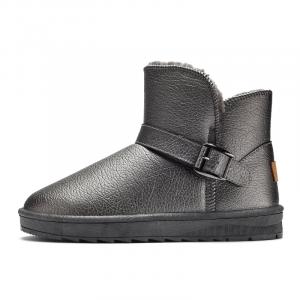 Ботинки Warm Wear Resistant Cushioning Height Increasing Slip Resistant Coverage Balance Short Snow Boots Unisex CariteSport, Gunmetal