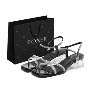 Сандалии с одним ремешком женские FOXER, Black