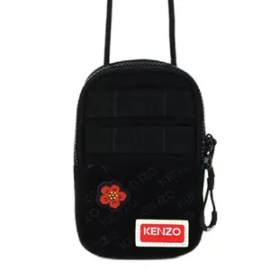 KENZO Нейлоновая наплечная сумка через плечо чехол для телефона мужская черная
