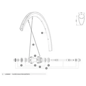 Подшипники Mavic Ellipse Rear Axle And Fork Supports, черный