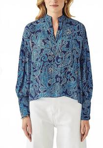 Блузка Carina в синем цвете Cartolina Nantucket