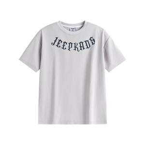 Футболка с круглым вырезом для школьников Jeep, cool серый