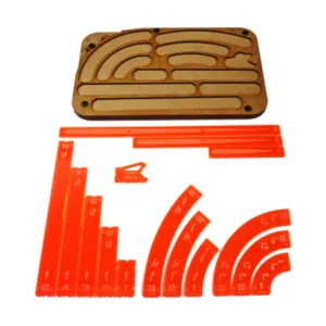 Космический истребитель — лоток для маневров — оранжевый, Miniature Gaming Templates (Micro Art Studio)