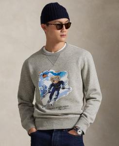 Мужская толстовка с длинными рукавами и изображением медведя Polo Ralph Lauren, Loft Heather/active Bear