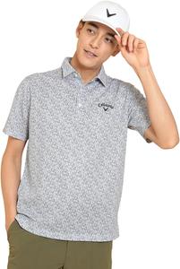 Мужская рубашка-поло Callaway с коротким рукавом (впитывающая пот, быстросохнущая, сетчатая ткань Kazeana) / для гольфа / C25134119, синий