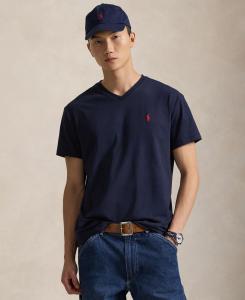 Мужская классическая футболка с V-образным вырезом Polo Ralph Lauren, Ink Blue