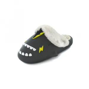 Сандалии Shark Winter Sharkicks Winter Lightning Dragon с открытым носком унисекс HelloSlippers, Black