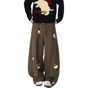 Кargo-штаны Unisex утепленные с флисовой подкладкой HUANQIU, коричневый