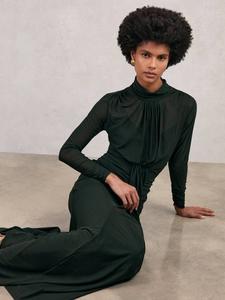 Платье макси Danni для миниатюрных Reiss, Dark Green