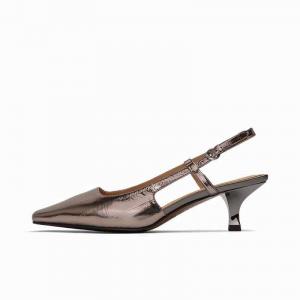 SHOEMAKER QUEEN Женские сандалии с одной застежкой Gunmetal, цвет Gunmetal