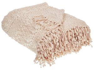Мягкое одеяло Beliani VELLA, бежевый - кремовый - 150 х 200 см
