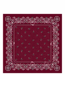 Шарф с принтом пейсли Longchamp, красный