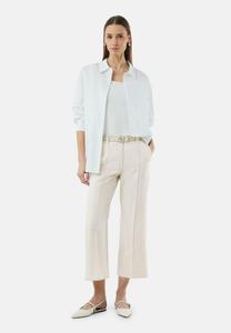 Брюки KICK-FLARE MIT GÜRTELSCHLAUFEN UND EINGRIFFTASCHEN comma, песочный